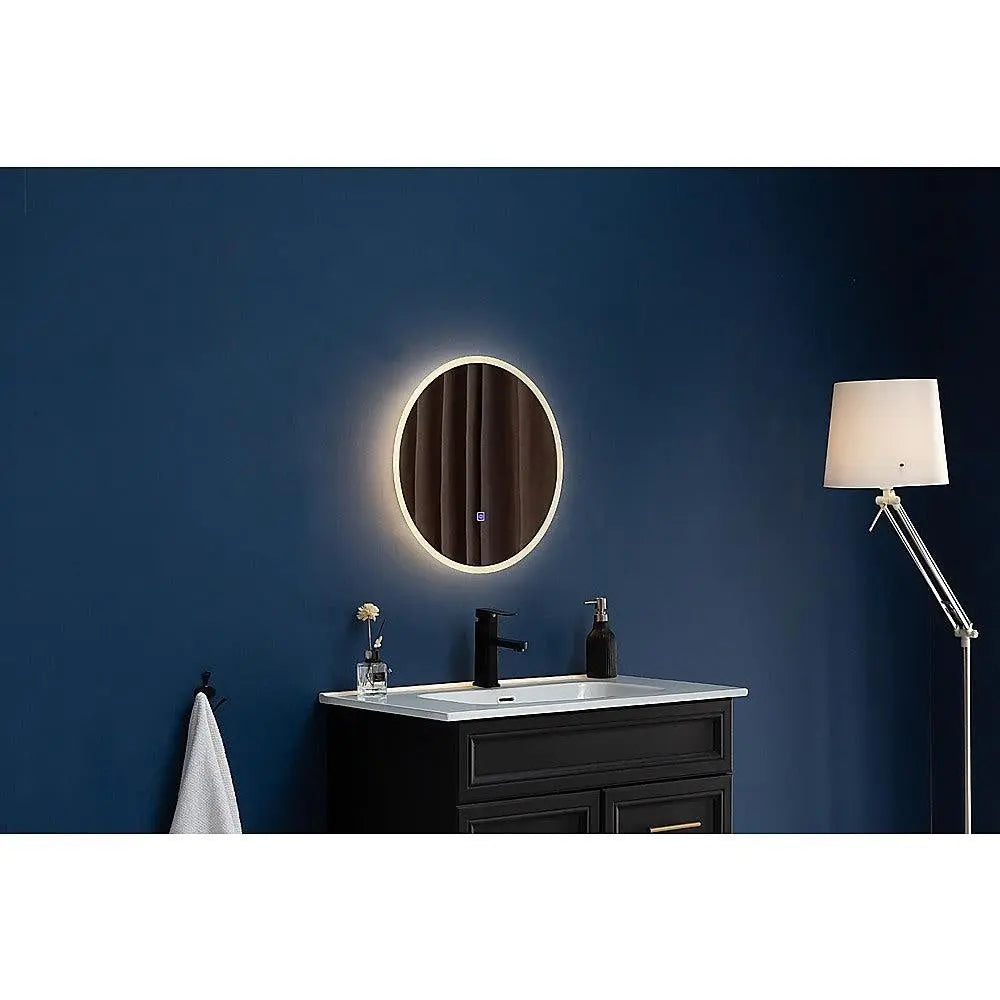 50cm LED Wall Mirror Bathroom Mirrors Light Decor Round Deals499