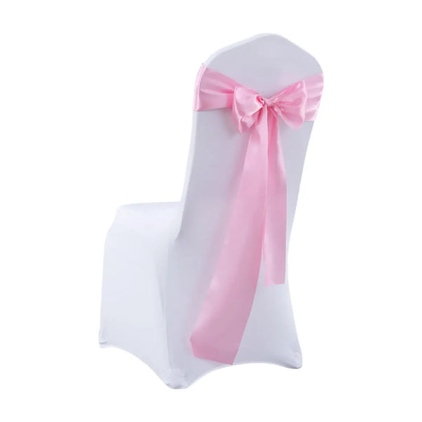 50x Satin Chair Sashes Cloth Cover Wedding Party Event Decoration Table Runner Deals499