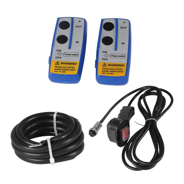5443kgs Electric Winch Wireless Control 12V with Synthetic Rope Deals499