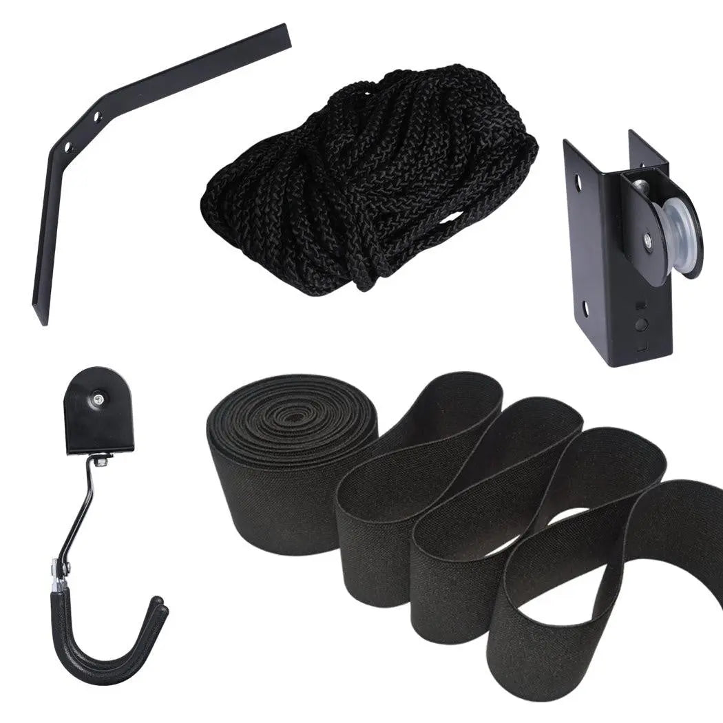 54KG Kayak Hoist Bike/ Ladder Lift Pulley System Garage Ceiling Storage Rack Deals499