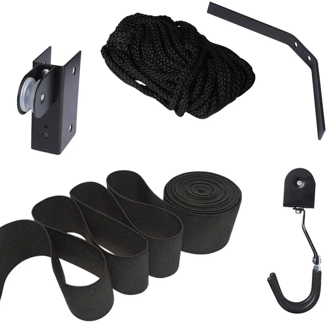 54KG Kayak Hoist Bike/ Ladder Lift Pulley System Garage Ceiling Storage Rack Deals499