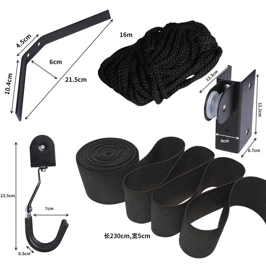 54KG Kayak Hoist Bike/ Ladder Lift Pulley System Garage Ceiling Storage Rack Deals499