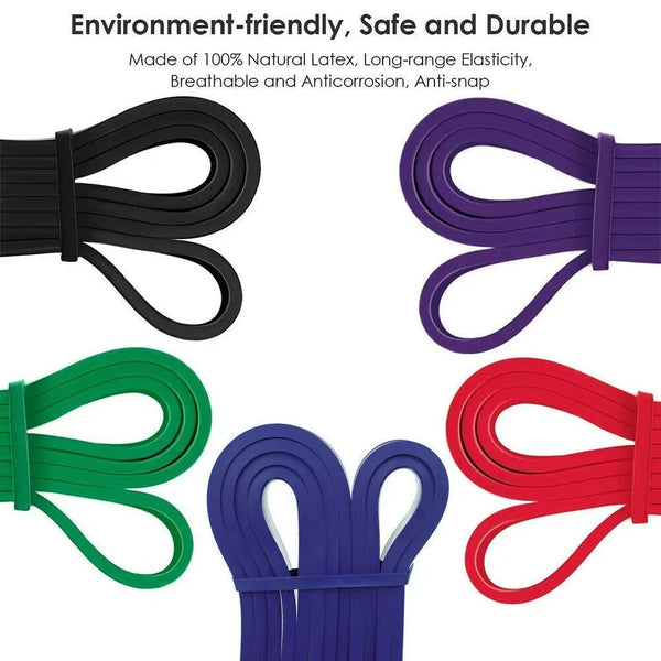 5PCS Set Resistance Bands Loop GYM Fitness Exercise Yoga Training Deals499