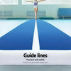 5m x 1m Inflatable Air Track Mat 20cm Thick Gymnastic Tumbling Blue And White Deals499
