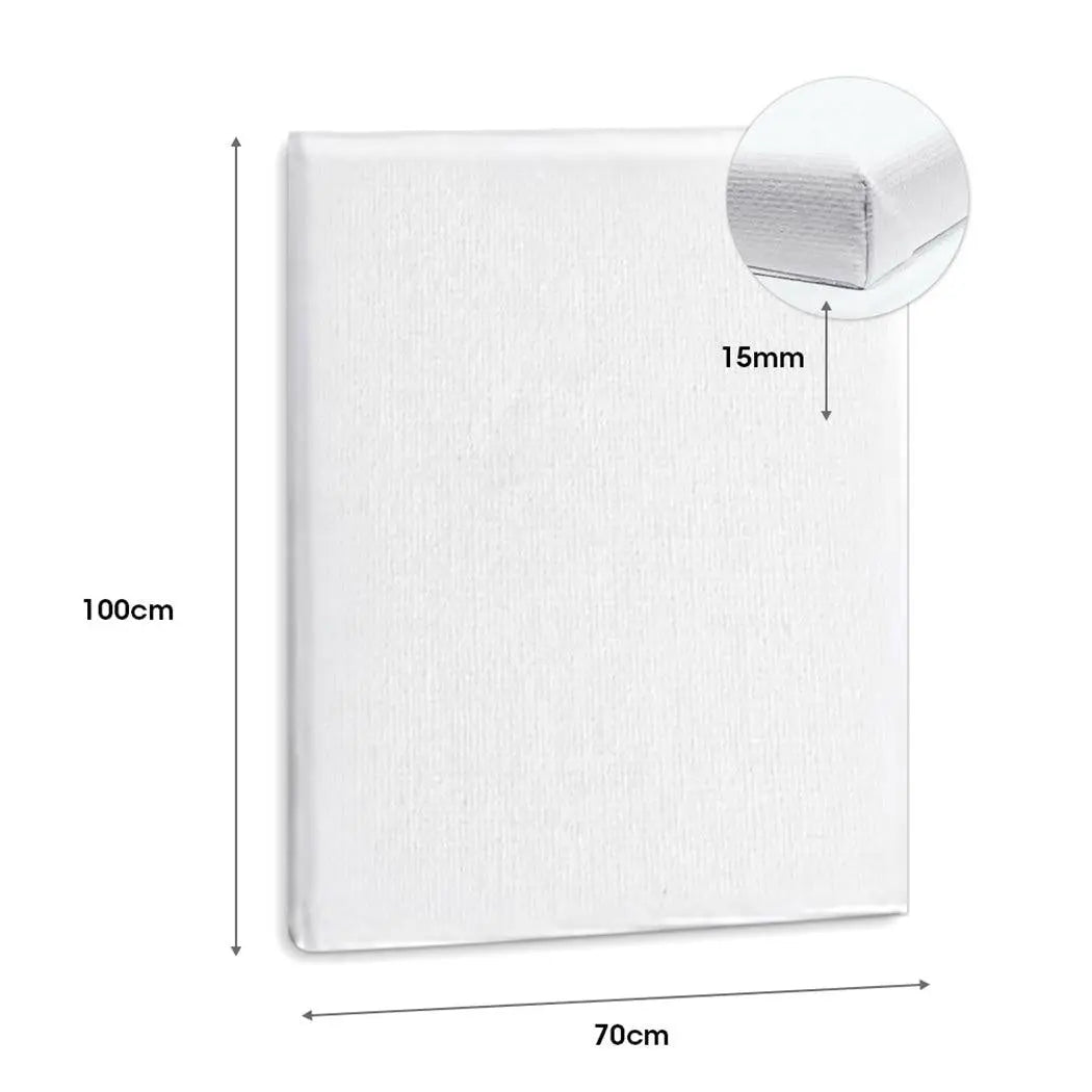 5x Blank Artist Stretched Canvases Art Large White Range Oil Acrylic Wood 70x100 Deals499