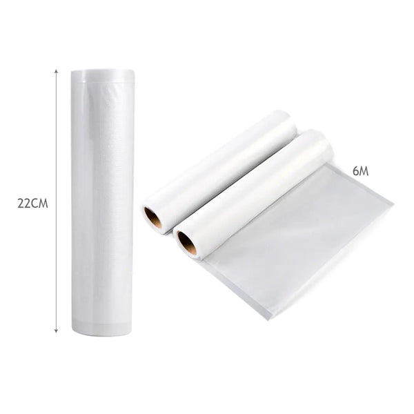 6 Rolls Vacuum Food Sealer Seal Bags Rolls Saver Storage Commercial Grade 22cm Deals499