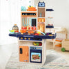 65 Pcs Kids Kitchen Play Set Pretend Cooking Toy Children Cookware Utensils Blue Deals499
