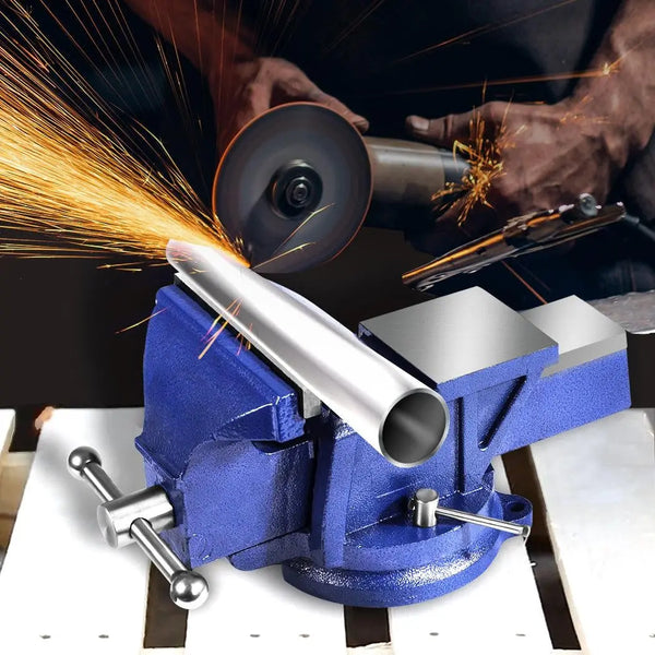 6" Heavy Duty Table Bench Vice Workbench Anvil Swivel Base Grip Clamp 150mm Deals499