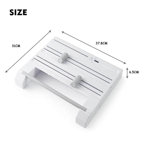 6in1 Wall Mounted Kitchen Rack Towel Holder Foil Roll Organizer Film Dispenser Deals499