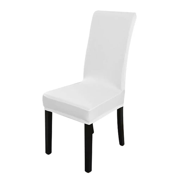 6x Stretch Elastic Chair Covers Dining Room Wedding Banquet Washable White Deals499
