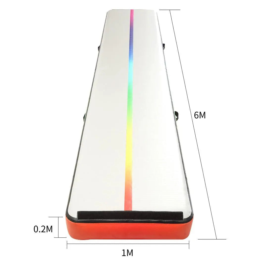 6x1M Air Track Inflatable Mat Airtrack Tumbling Electric Air Pump Gymnastics Deals499