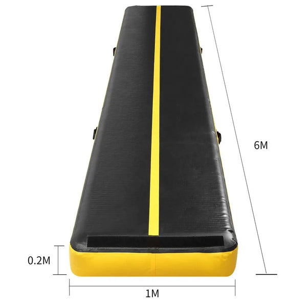6x1M Air Track Inflatable Mat Airtrack Tumbling Electric Air Pump Gymnastics Deals499