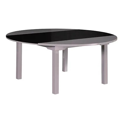 7 Pieces Dining Suite Dining Table & 6X Chairs in Round Shape High Glossy MDF Wooden Base Combination of Black & White ColouX Deals499