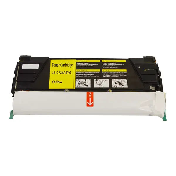 734Y Yellow Premium Generic Toner LEXMARK