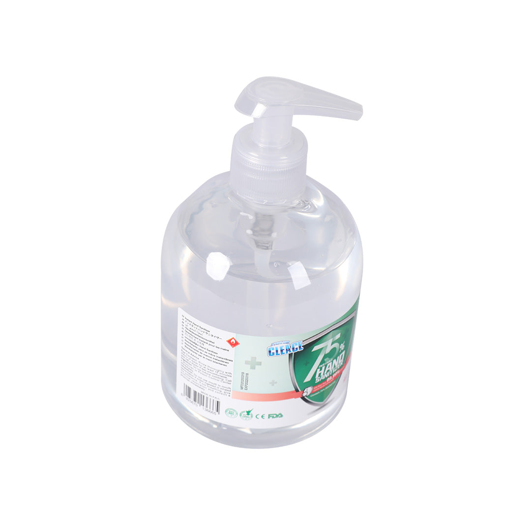 Cleace 8x Hand Sanitiser Instant Gel Wash 75% Alcohol 99% Anti Bacterial 500ML Deals499