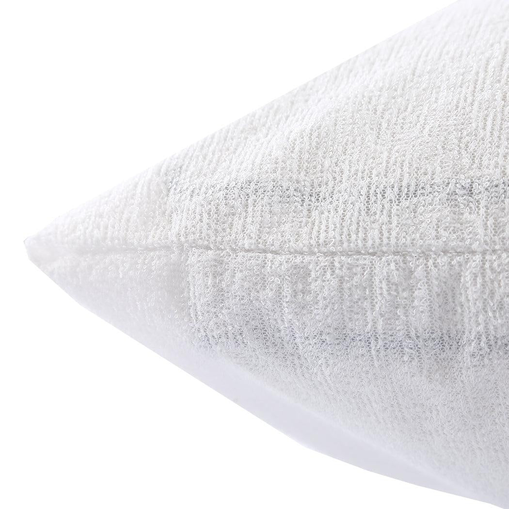 DreamZ Pillow Protector Pillowcase Cases Cover Terry Cotton Soft Standard x2 Deals499