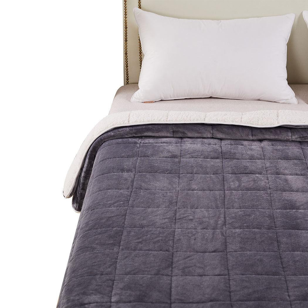 DreamZ Weighted Blanket Heavy Gravity Deep Relax Ultra Soft 5KG Adults Grey Deals499