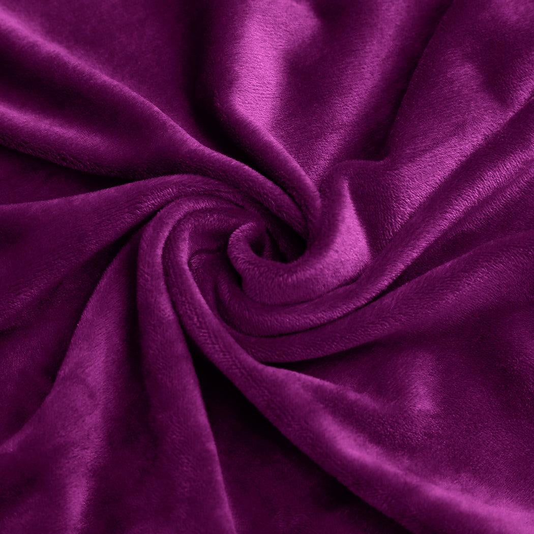 Sofa Cover Couch High Stretch Super Soft Plush Protector Slipcover 4 Seater Wine Deals499