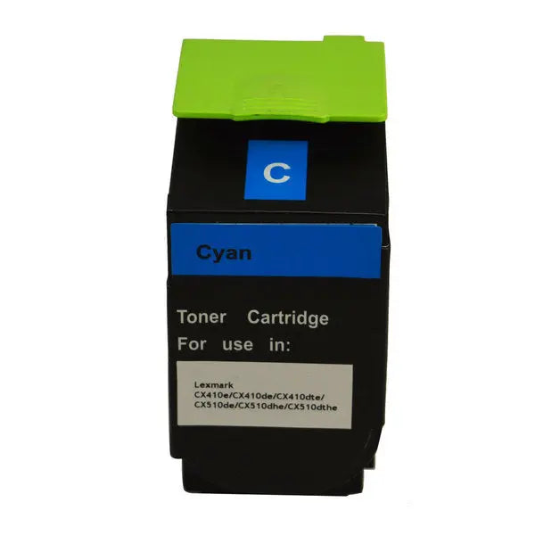 80C8HCE CX410 CX510 Cyan Premium Generic Toner LEXMARK