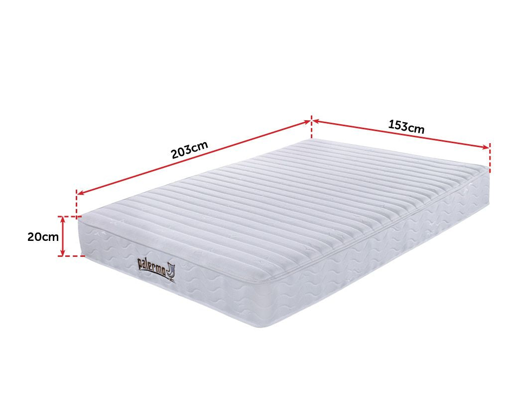 Palermo Contour 20cm Encased Coil Queen Mattress CertiPUR-US Certified Foam Deals499