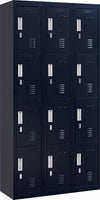 3-Digit Combination Lock 12 Door Locker for Office Gym - Black Deals499