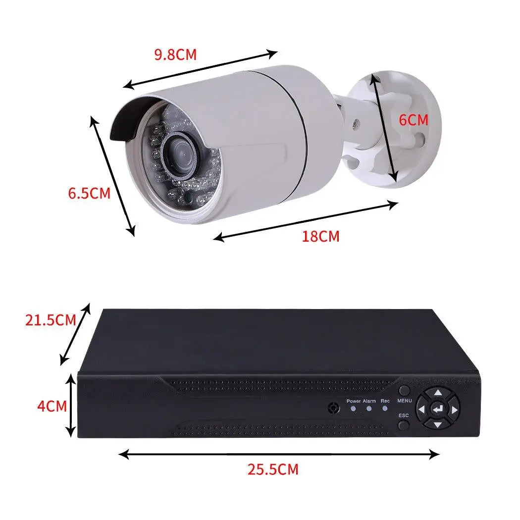 8CCTV Cameras 1080P HDMI 8CH DVR Security System IR Night Vision 2TB Space Deals499