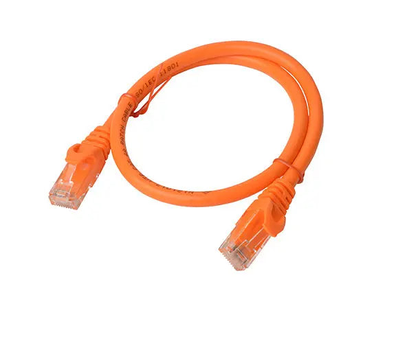 8WARE Cat6a UTP Ethernet Cable 0.5m (50cm) Snagless Orange 8WARE