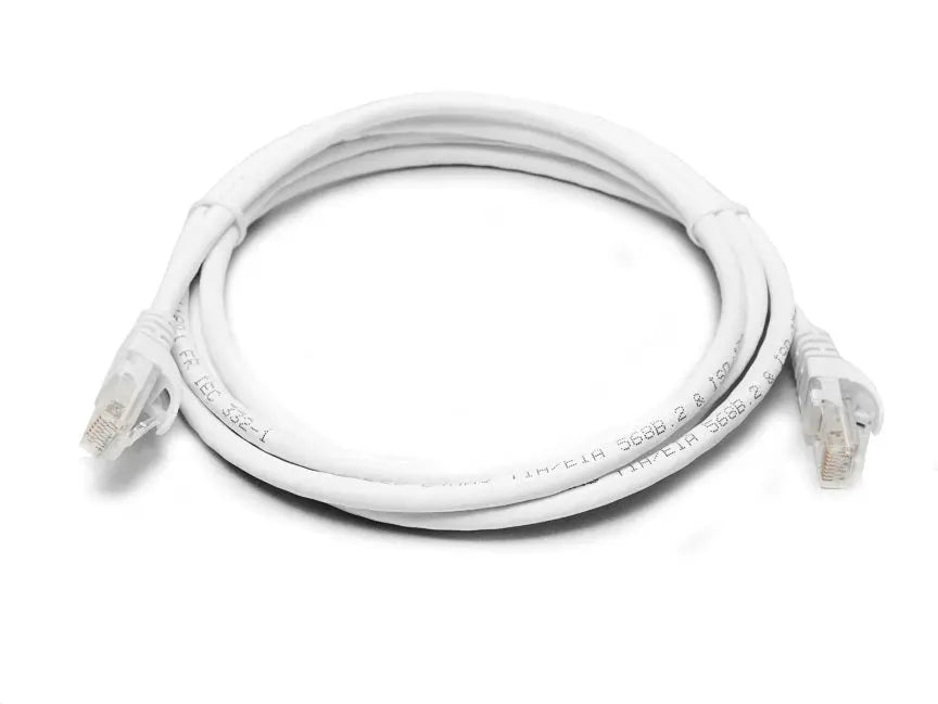 8WARE Cat6a UTP Ethernet Cable 0.5m (50cm) Snagless White 8WARE