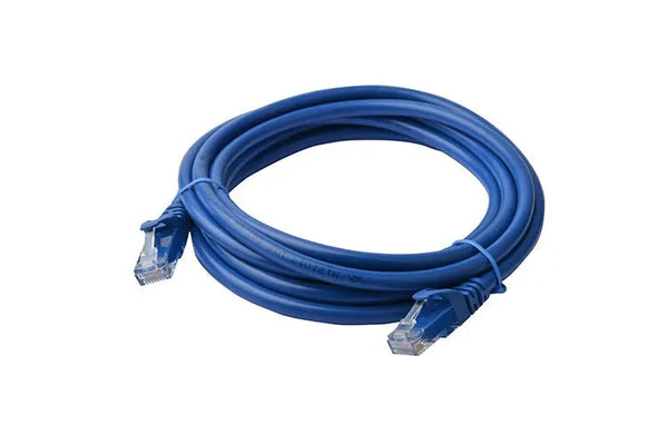 8WARE Cat6a UTP Ethernet Cable 3m Snagless Blue 8WARE