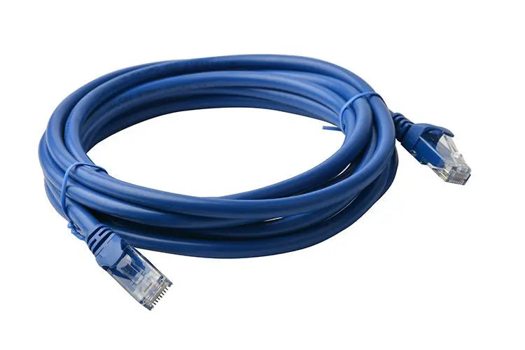 8WARE Cat6a UTP Ethernet Cable 5m Snagless Blue 8WARE