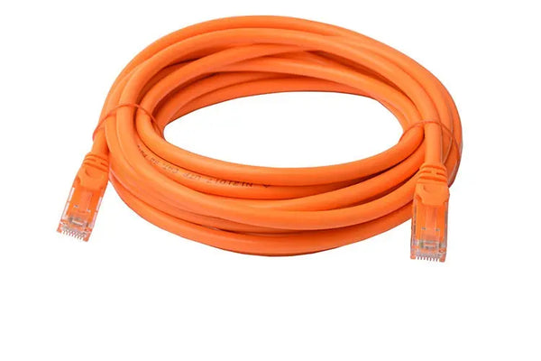 8WARE Cat6a UTP Ethernet Cable 5m Snagless Orange 8WARE