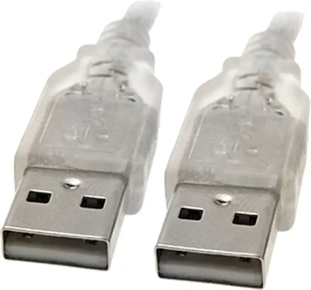 8WARE USB 2.0 Cable 3m A to A Male to Male Transparent 8WARE
