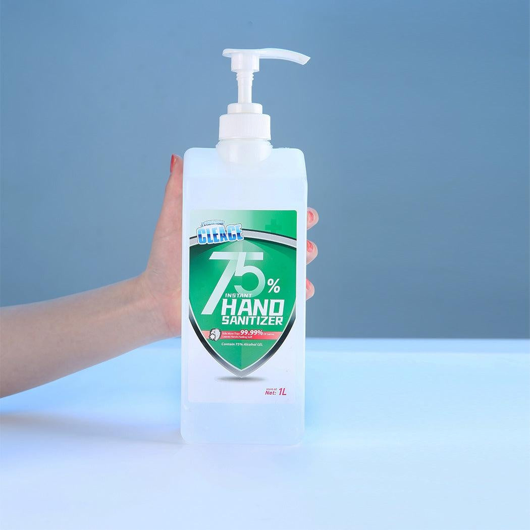 Cleace 5x Hand Sanitiser Sanitizer Instant Gel Wash 75% Alcohol 1000ML Deals499