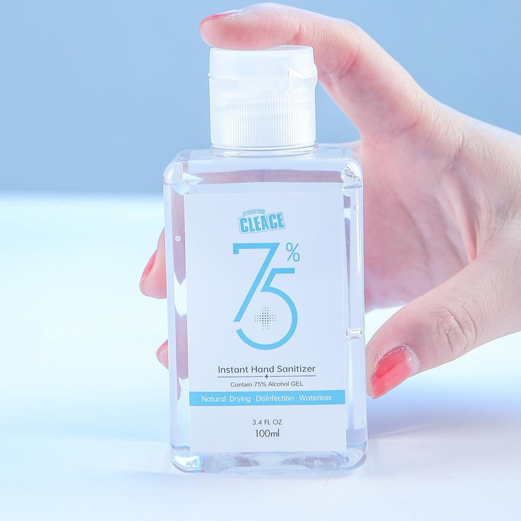 Cleace 100x Hand Sanitiser Sanitizer Instant Gel Wash 75% Alcohol 100ML Deals499
