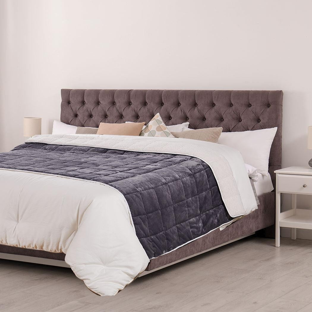 DreamZ Weighted Blanket Heavy Gravity Deep Relax Ultra Soft 5KG Adults Grey Deals499