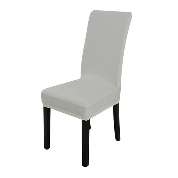 8x Stretch Elastic Chair Covers Dining Room Wedding Banquet Washable Grey Deals499