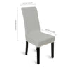8x Stretch Elastic Chair Covers Dining Room Wedding Banquet Washable Grey Deals499