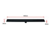 900mm Bathroom Shower Black Grate Drain w/Centre outlet Floor Waste Square Pattern Deals499