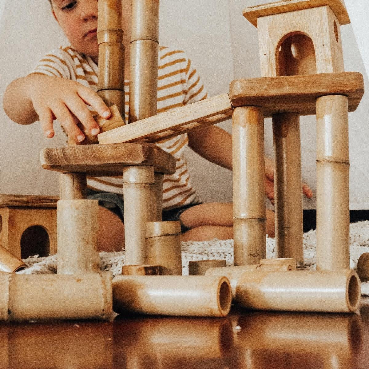 Bamboo Building set with house Deals499