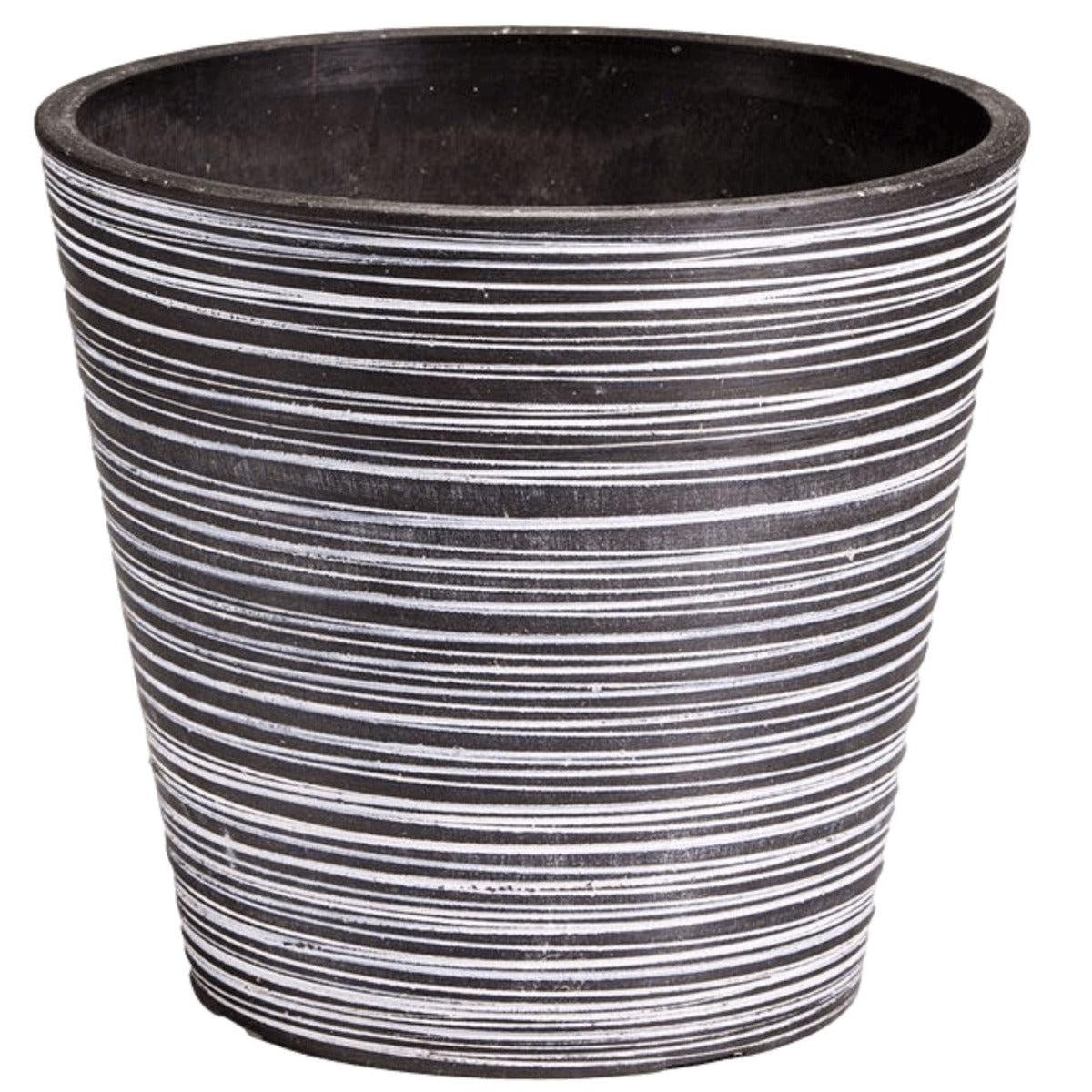 Black and White Engraved Pot 14cm Deals499