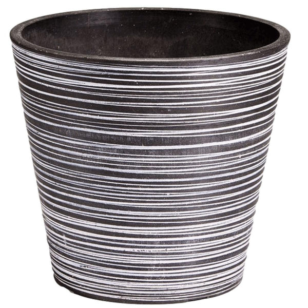 Black and White Engraved Pot 14cm Deals499