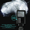 96LED Fairy String Lights Net Mesh Curtain Xmas Wedding Party D?cor Cool White Deals499