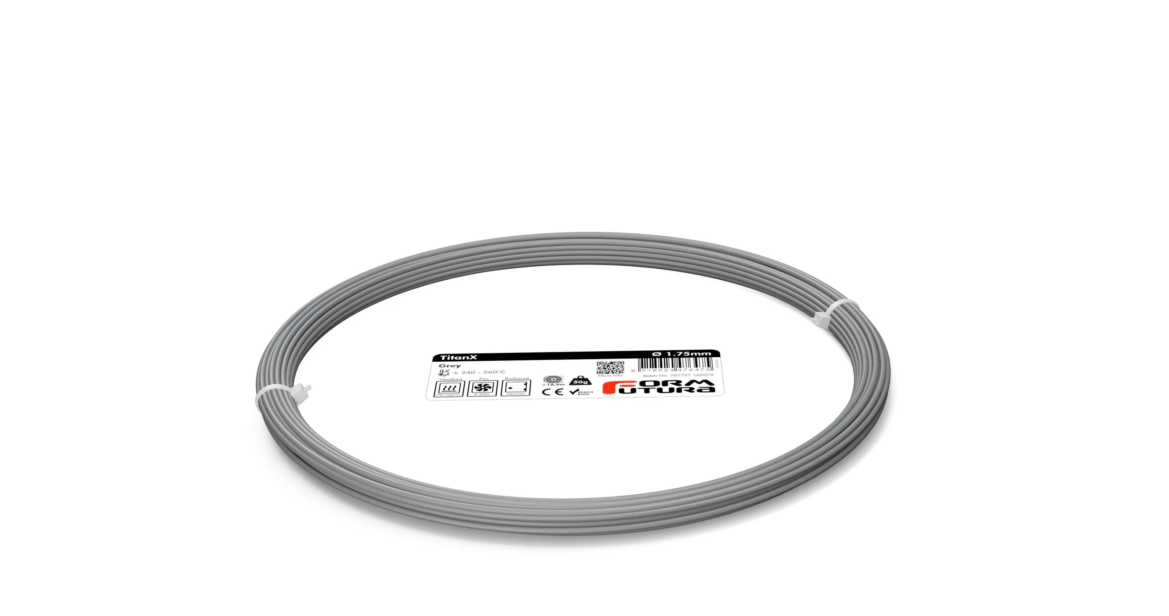 ABS Filament FormFortura TitanX available in 7 colors - 3D Printer Filament FORMFUTURA