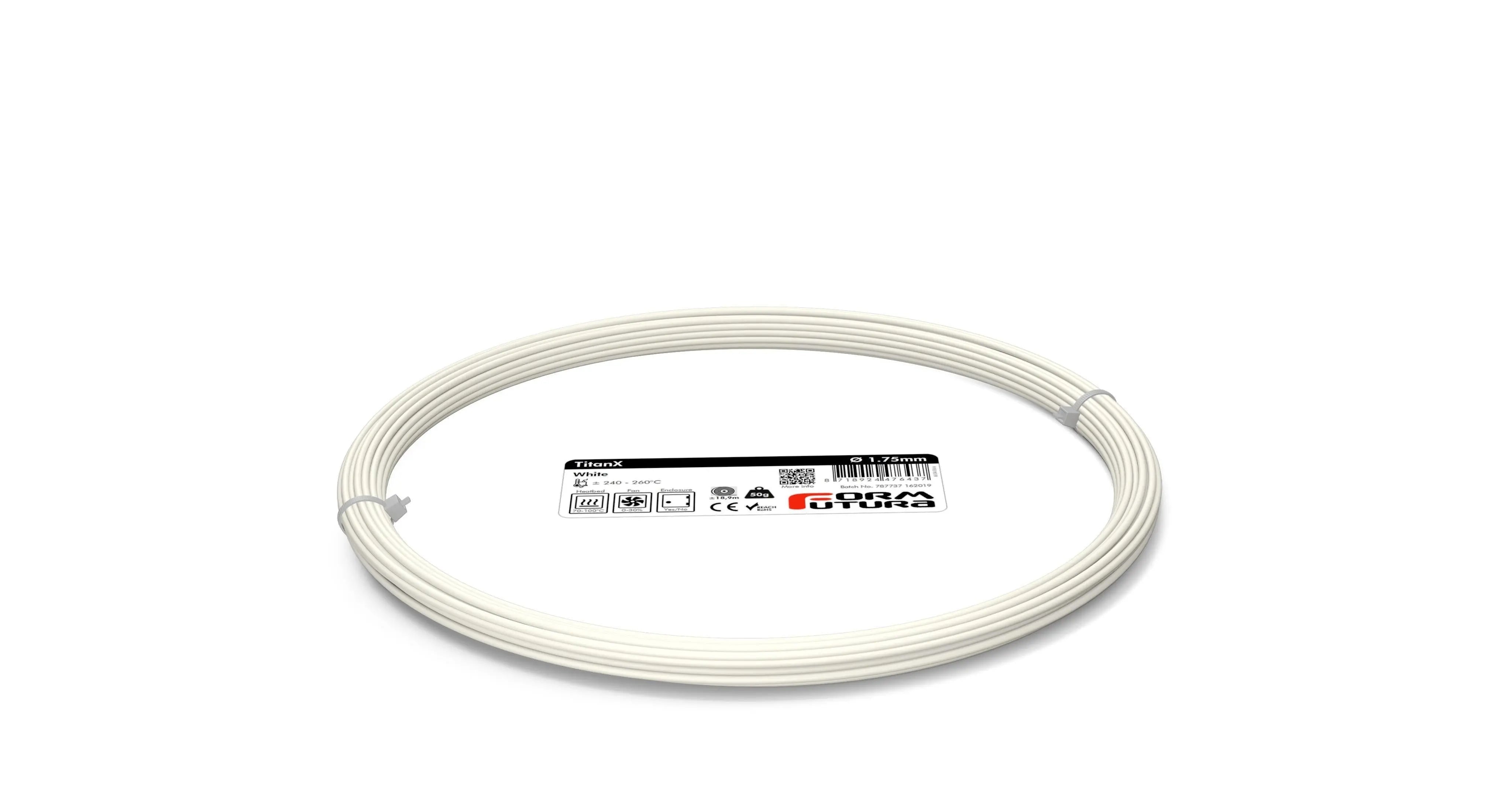ABS Filament FormFortura TitanX available in 7 colors - 3D Printer Filament FORMFUTURA