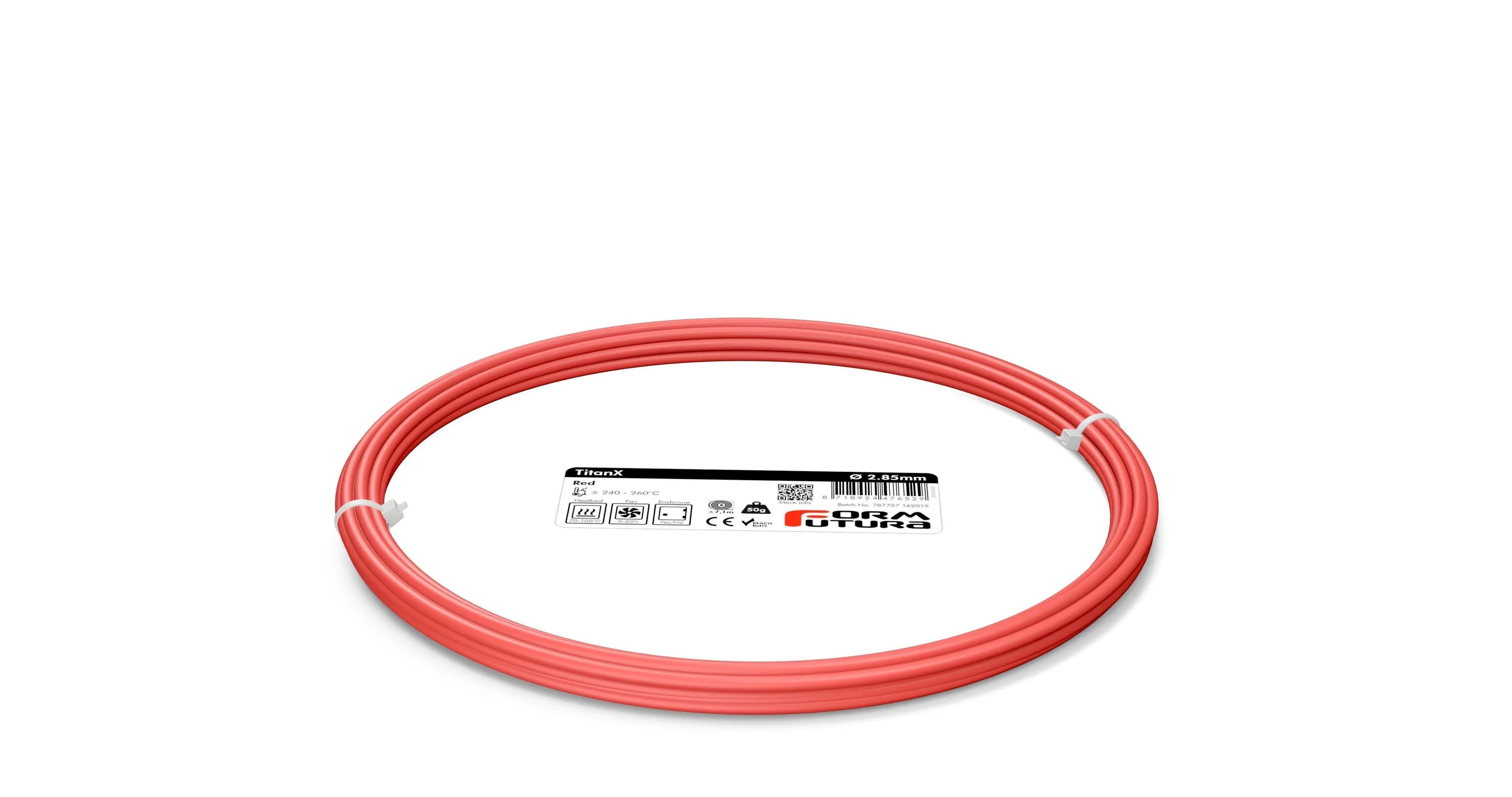 ABS Filament FormFortura TitanX available in 7 colors - 3D Printer Filament FORMFUTURA