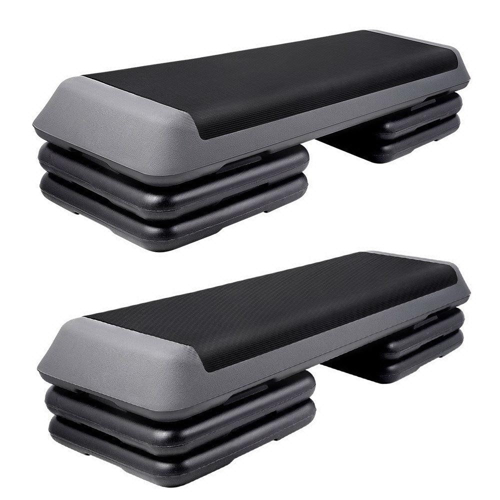 Everfit Set of 2 Aerobic Step Exercise Stepper Riser Steps Deals499