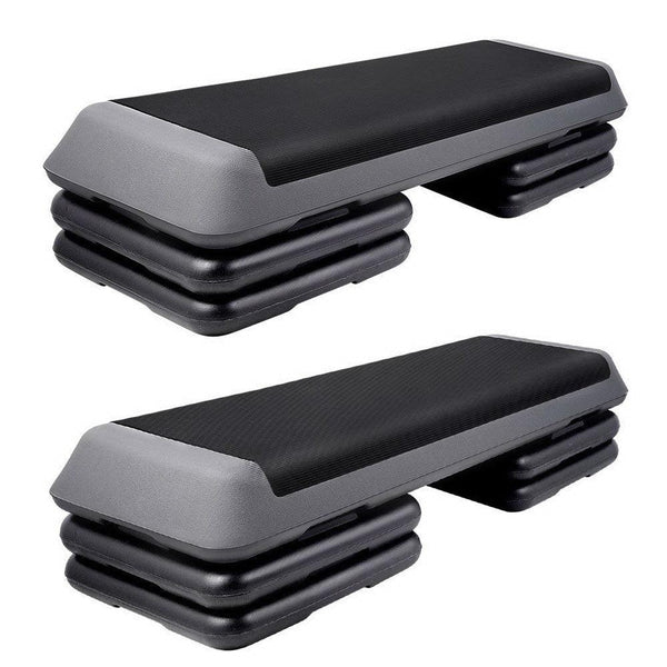 Everfit Set of 2 Aerobic Step Exercise Stepper Riser Steps Deals499