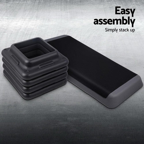 Everfit Set of 2 Aerobic Step Exercise Stepper Riser Steps Deals499