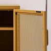 ArtissIn Mini Mesh Door Storage Cabinet Organizer Bedside Table Yellow Deals499