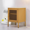 ArtissIn Mini Mesh Door Storage Cabinet Organizer Bedside Table Yellow Deals499